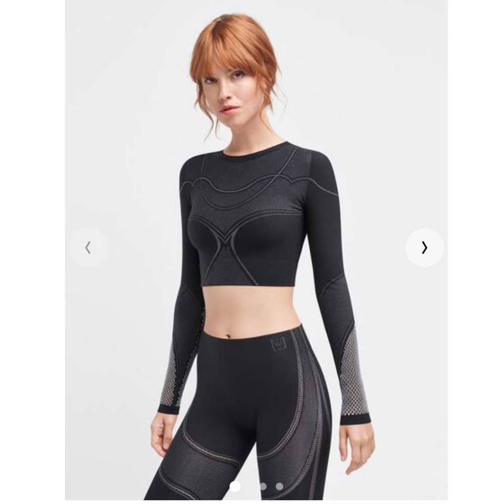 BNWT Wolford Zen Crop Longsleeve